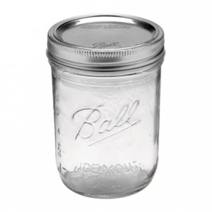 BALL 16oz W/M Pint Jars - โหลแก้วถนอมอาหารบอลล์ ปากกว้าง 16 ออนซ์